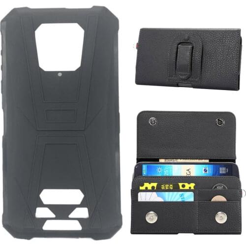 ITien Durable Style TPU Silicone Protective Holder Leather Cover Phone Case For Ulefone Armor 6 Pouch Shell Wallet Etui Skin