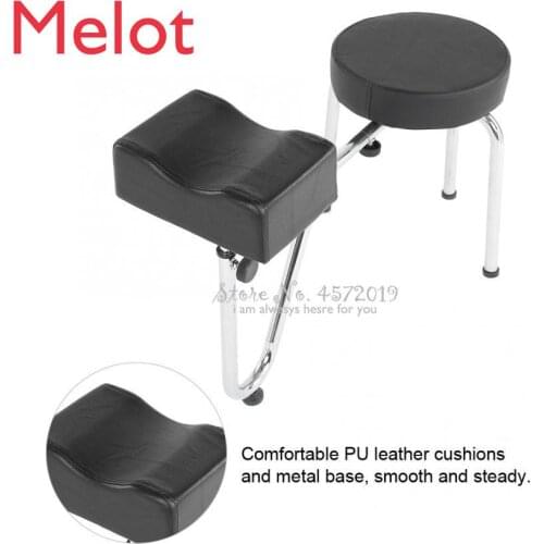 Adjustable PU Leather Tattoo Leg Arm Rest Pad Pedicure Foot Stool Chair Foot Cushion Tools