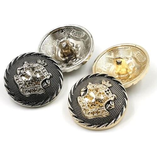 Retro Metal Button garment coat Jeans Jackets sewing accessories Anchor Round shape 20pcs