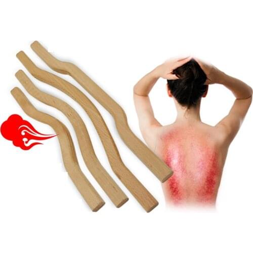 38CM 43CM 48CM 52CM Guasha Tool For Body Wood Gua Sha Board For Arm Pain Release Body Scraping Plate Health Care Massager