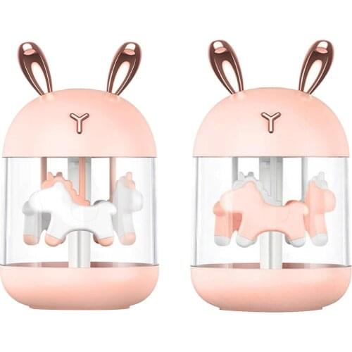 K5 Mini Air Diffuser Mist Purifier Air Humidifier 7LED Night Light Auto Shut-Off