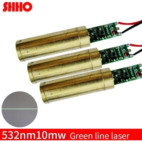 High stable 532nm 10mw green line laser module industrial grade green laser positioning laser marking vehicular laser launcher