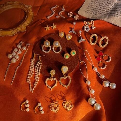 New style earrings women Fashion Baroque Pearl High-Quality Earrings Needle Stud Earrings AAA Quality