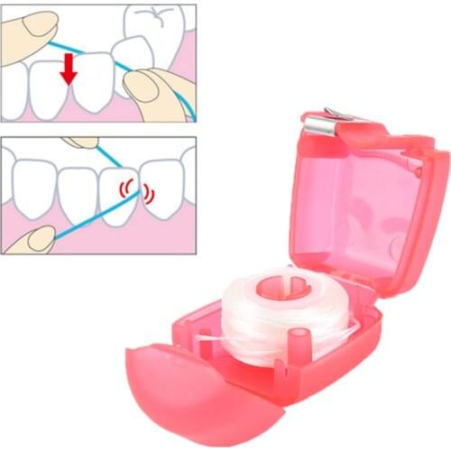 1Pc 15m Disposable Plastic Flosser Interdental Brush Teeth Stick Toothpicks Floss Oral Teeth Cleaning Care Floss Protect Gums