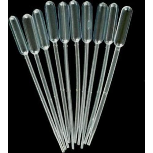 100pcs/bag Disposable Plastic Eye Dropper Transfer Graduated Pipettes Office School Lab Experiment Supplies 1/2/3/5/10ml