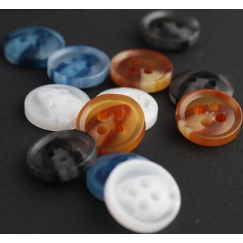 11.5mm Scrapbooking Accessories 4 Holes Round Resin Buttons Clothing Sewing Diy Craft Cute Baby Button Colorful 100pcs