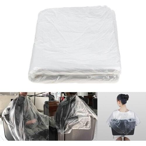 200 Pieces Disposable Hair Cutting Cape Gowns Protect Salon Stylist Capes