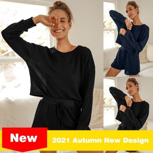 2021 Fashion Pajama Set Women Loungewear Sleepwear Homewear Pjs Women Lounge Wear Set Ladies Home Suit Sleep Wear