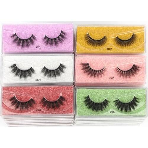 Wholesale Mink Eyelashes 10/30/50/100pcs 3d Mink Lashes Natural false Eyelashes messy fake Eyelashes Makeup False Lashes In Bulk