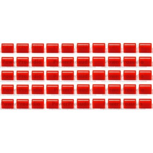 50pcs New Channel Crossfader Fader Cap Knob For R-ANE 56 57 61 62 64 68(red)