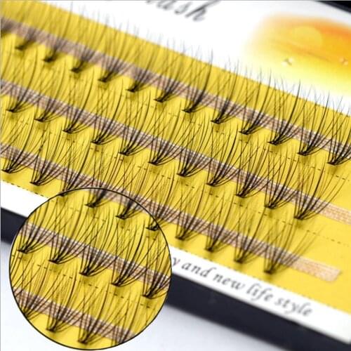 60pcs Mink Individual Lashes False Eyelashes Natural Fake Wispy Eye Easy Fan Lashes Eyelash Extension Faux Cils Naturel Makeup