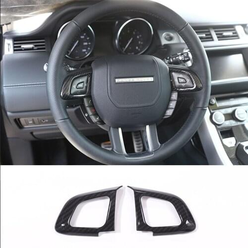 ABS Car Styling Steering Wheel Decorative Frame for Land Rover Range Rover Evoque Car Interior Accessories 4 Styles