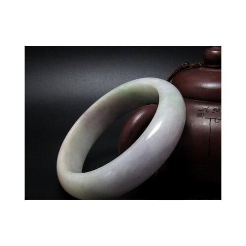 Zheru Jewelry Myanmar Jade Light 54-64mm Bracelet Elegant Princess Jewelry Gift for Mom and Girlfriend
