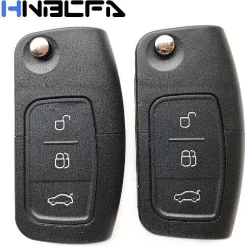 3 Buttons Remote key Shell For Ford Focus Fiesta C Max Ka S-Max galaxy Mondeo Car Flip Folding key case Fob Cover