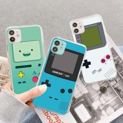 Cute Smiley Game Machine Phone Case For Xiaomi Redmi Poco X3 NFC Note 9 8 10 6 Pro 8T 7 5 Mi 10T Pro 11 10 8 Lite Clear Covers