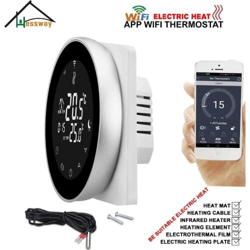 Electrothermal film central heating weekly programmable underfloor heating thermostat wireless WIFI for electric floor heating