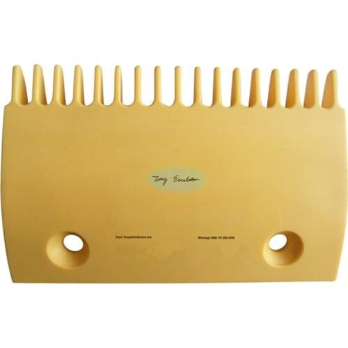 SIGMA Escalator DSA2000168-M ABS Comb L142mm W95mm Hole Space 90mm Center 17Teeth Yellow Plastic