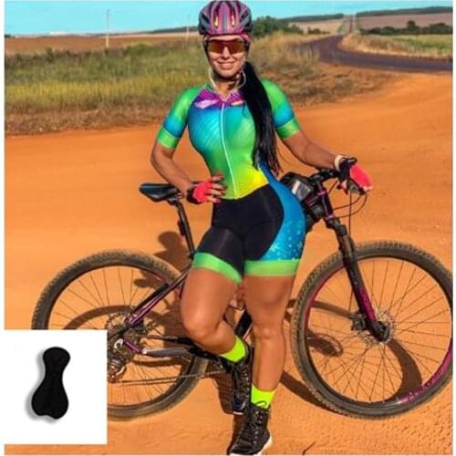 Summer Short Sleeve Jumpsuit Tight Set Cafete Womens Triathlon Cycling Sportswear Professional Outdoor Cycling Jersey
