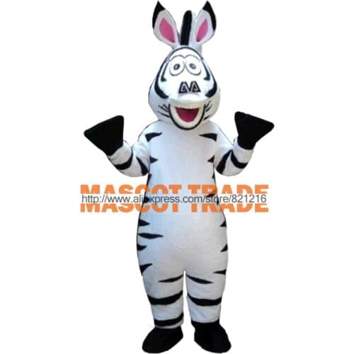 Adult Size In Madagascar Zebra Mascot Costume Madagascar Marty Mascot Costume Free Shipping