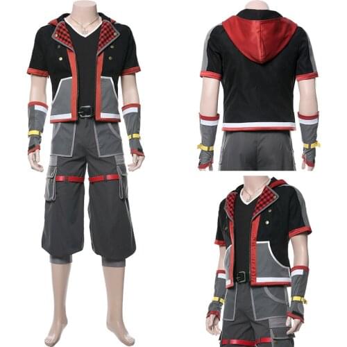 Kingdom Hearts III Sora Cosplay Costume Outfit Adult Male female Halloween Carnival Cosplay Costumes Custom Made