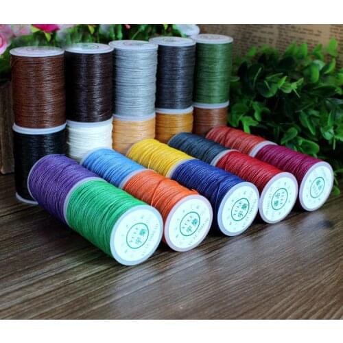 0.45mm 135m Length Ramie Round Waxed Cord Wax String Linen Stitching Thread for Leather Craft Sewing DIY Jewelry Making