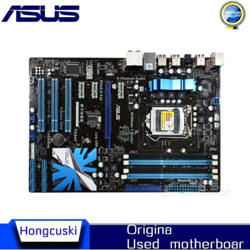 For Asus P7H55 Desktop Motherboard H55 Socket LGA 1156 i3 i5 i7 DDR3 16G ATX UEFI BIOS Original Used Mainboard On Sale