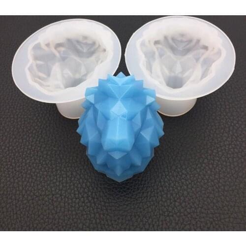 Multifunction Lion Shape Mirror DIY Jewelry Making Mold Cake Fondant Mould Cake Decoration Tools Epoxy Resin Silicone
