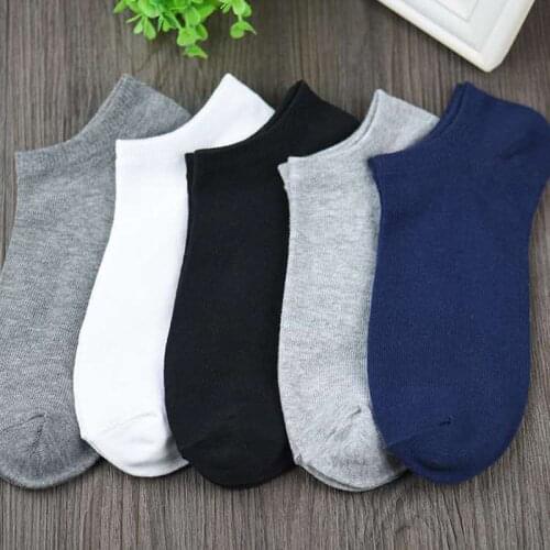 10 Pairs Women Socks Breathable Sports socks Solid Color Boat socks Comfortable Cotton Ankle Socks White Black Blend