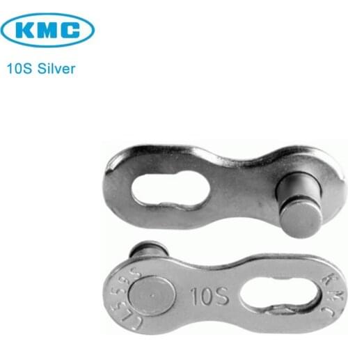 Original KMC 1/2" X 11/128" 10 Speed Missing Link 10 Silver non-reusable for Trekking 5.88 mm Magic Chain 6 Pair/lot