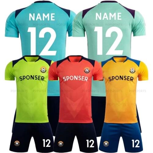 Personalized Adult Kids Soccer Jersey Set short sleeve DIY Futbol Training Uniforms Set De Foot Team Uniforms Sports