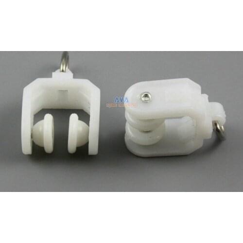 100 Pieces Curtain Track Roller Curtain Track Slide Gliders 17x29mm