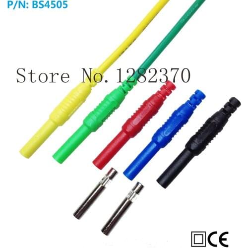 [SA] BS4505 assembled 4mm banana jacks female extension cable jack 4mm Inline Socket --50pcs/lot