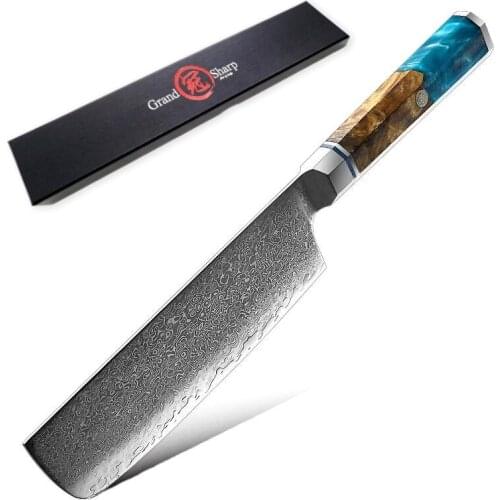 Japanese Damascus Knives Chef Kitchen Knife 67 Layers VG10 Stainless Steel Chopping Vegetables Cooking Tools Cleaver Slicing