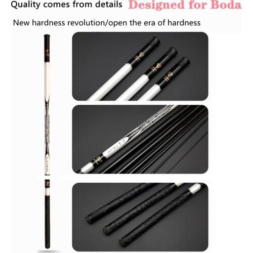 2.1M -7.2M Ultralight Hard Portable Fishing Rod Hard FRP Telescopic Fishing Rod Stream Rod Fishing Rod