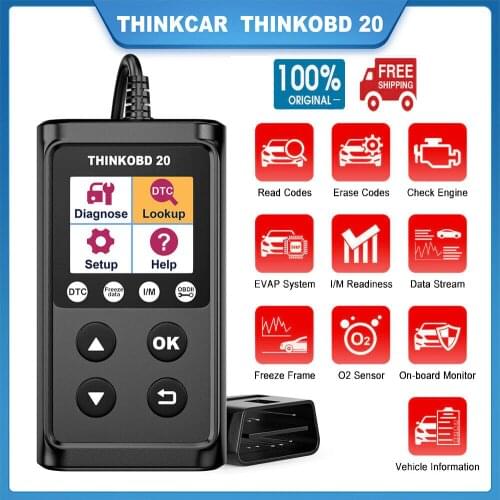 THINKCAR ThinkOBD 20 OBD2 Automotive Scanner Engine Diagnostic Tool OBD 2 Code Reader Auto Scanner OBD PK LAUNCH CR5001 CR3001