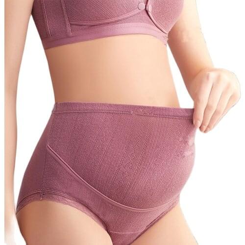 High Waist Cotton Maternity Panties High Waist Adjustable Belly Underwear Clothes for Pregnant Women Pregnancy Briefs