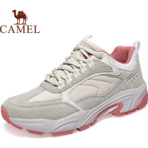 CAMEL Official Original Outdoor Shoes Women Men Fashion Sports Breathable Hiking Shoes Womens Travel Leisure Shoes Unisex