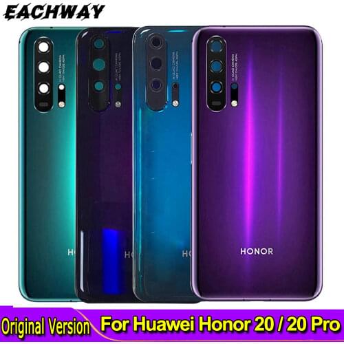 Original Cover for Huawei Honor 20 Pro Back Battery Cover Door Rear Glass Housing Case For Huawei Honor20 Honor 20 Battery Cover