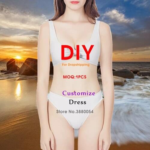 Noisydesigns Custom Womens Bow Front Bikinis Swimsuit DIY Logo Name Summer Sexy Lady Beachwear Swimwears Bodysuit DropShipping