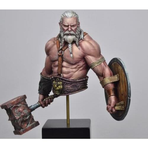 1/12 Resin Bust Model kits GK Bress the Old Barbarian Unassambled Unpainted S169