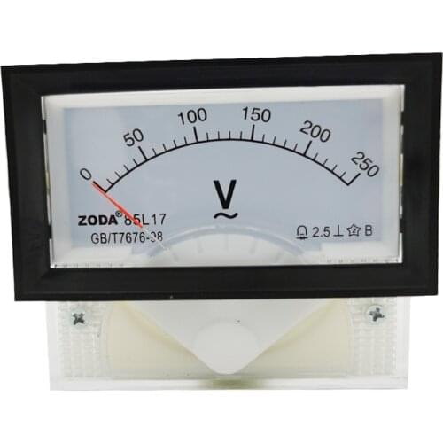 1PC 85L17-V 250V 300V 450V 500V AC Direct Analog Meter Panel Gauge AC Voltage Current Meter 70*40MM Voltmeter Voltimetro
