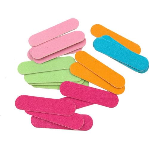 10pcs/Set Disposable Mini Nail File Nail Ultra-thin Buffer Lime Nail Care Filer Emery Board Toe Pedicure Manicure Tools