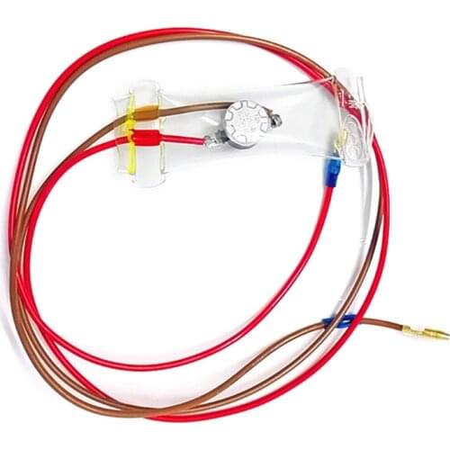 2-wire -7° AC 250V 10A Bimetal Refrigerator Temperature Sensor 76cm Replacement Fridges Defrost Probe Parts