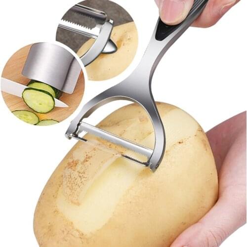 2Pcs/lot Fruit Vegetable Peeler Finger Guard Protector Kitchen Accessories Sharp Potato Carrot Grater Kitchen Gadgets Tools