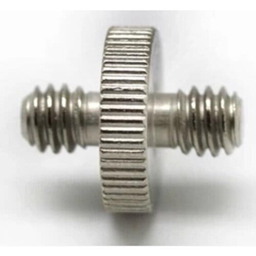 20pcs metal 1/4" Male Thread to 1/4" Male 1/4-1/4 Thread Double Male Screw Convert Adapter for tripod Light Umbrella Holder