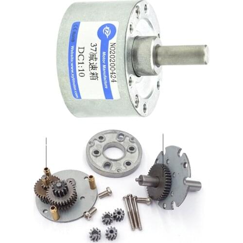 37MM Gear Reducer For 550/520/3530/3428/545/540 Micro DC Motor Gearbox DC Electric Motor Gearbox Accessories