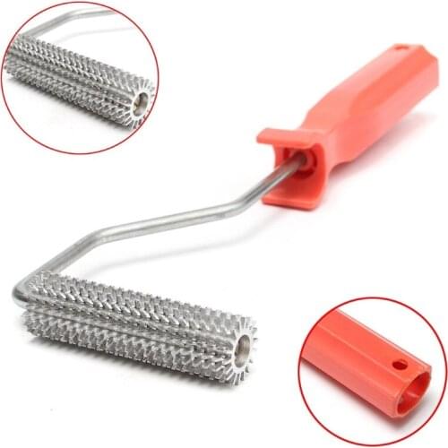 75x21mm Laminating Bubble Roller Aluminum Alloy Fiberglass Paddle Roller Bubble N58C
