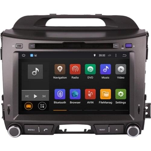 8" Octa Core 4GB+64GB Car GPS Navigation For Kia Sportage 2010-2015 Car Radio Stereo Multimedia DVD Player