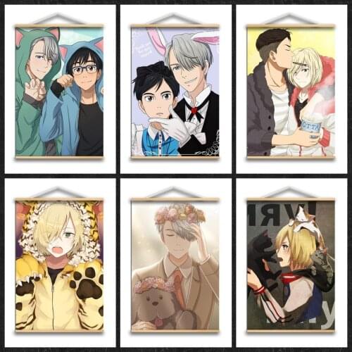 Yuri on Ice Victor Nikiforov Anime Posters Canvas Painting Wall Art Decoration Painting Home Decor Anime Picture Room Decor