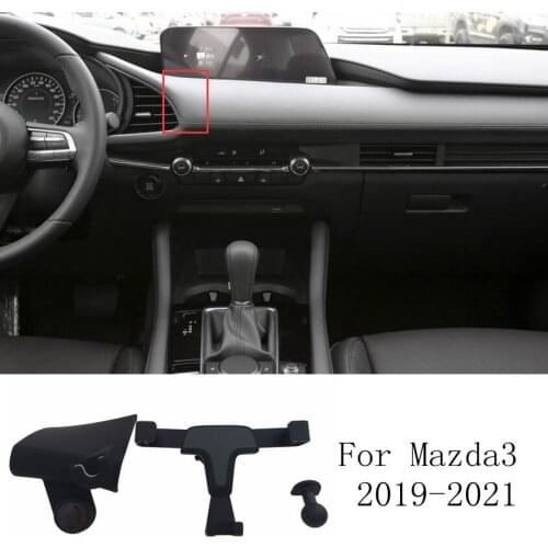 Car Mobile Phone Holder Mobile Stand Wireless Charger Qi No Damaged Storage Holder For Mazda Mazda3 Axela BP 2019 2020 2021